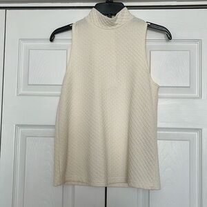 Cream colored button top